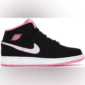 Jordan 1 Mid Black Digital Pink